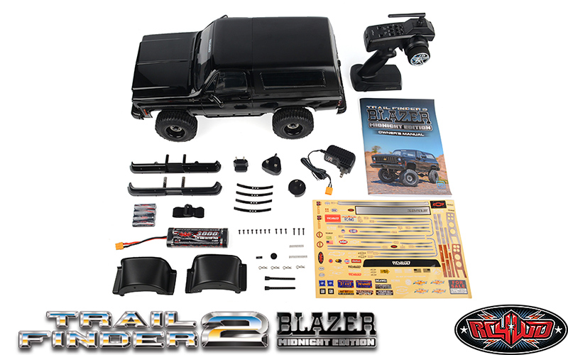 RC4WD Trail Finder 2 with Chevrolet Blazer Midnight Edition Hard Body Set 1/10