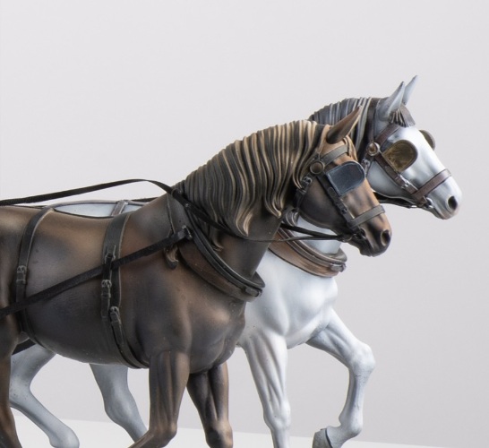 Artesania Latina Set van 2 Paarden van Resin voor StageCoach 1/12