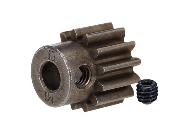Traxxas Gear, 13-T pinion (1.0 metric pitch) (fits 5mm shaft)/ set screw (for use only with steel spur gears)