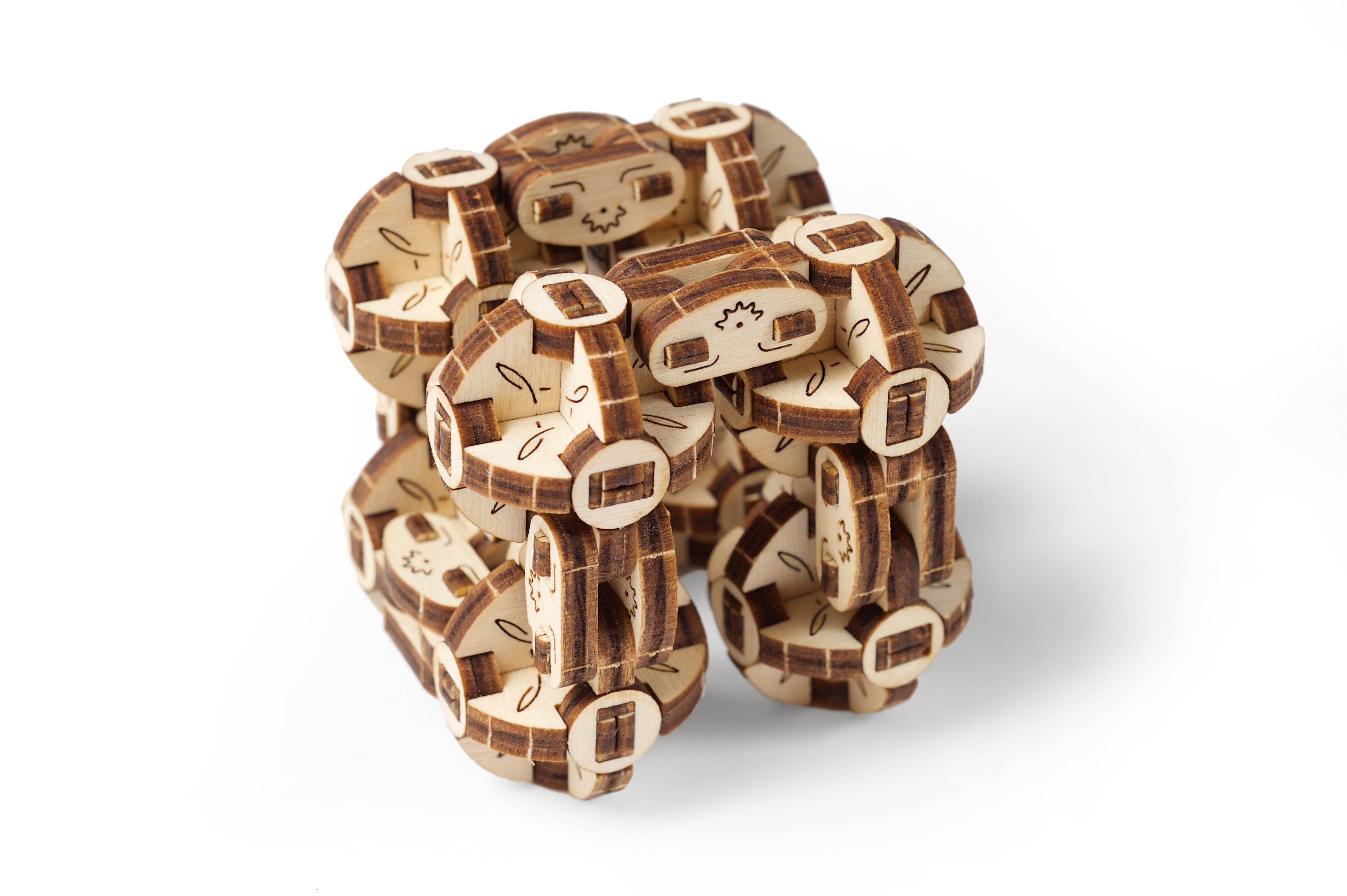 U-Gears Flexi-Cubus mechanisch houten bouwpakket