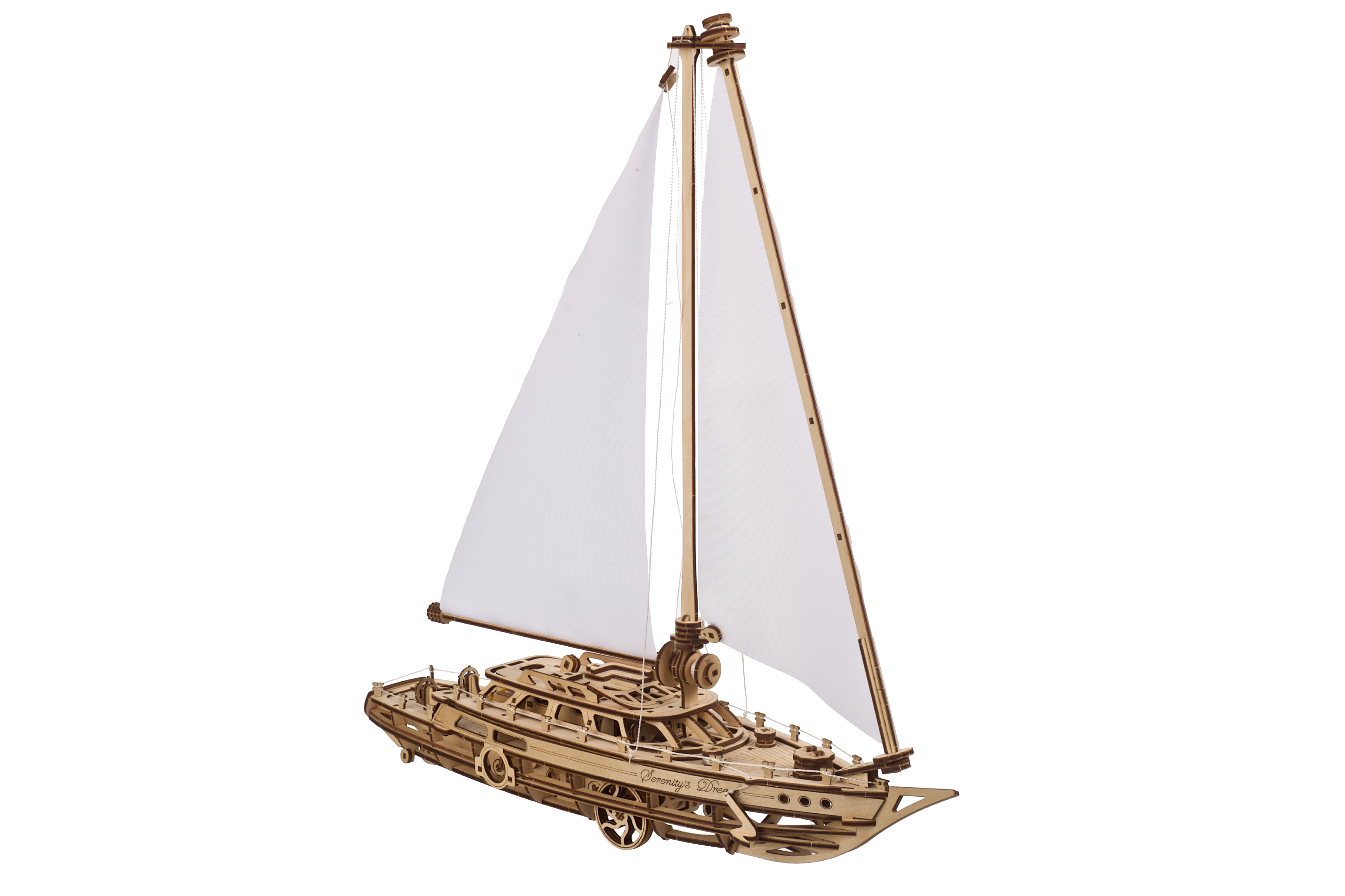 U-Gears  Serenity's Droom Zeilboot mechanisch houten bouwpakket
