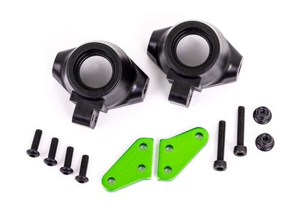 Traxxas Steering block arms (aluminum green-anodized) (2)/ steering blocks left or right