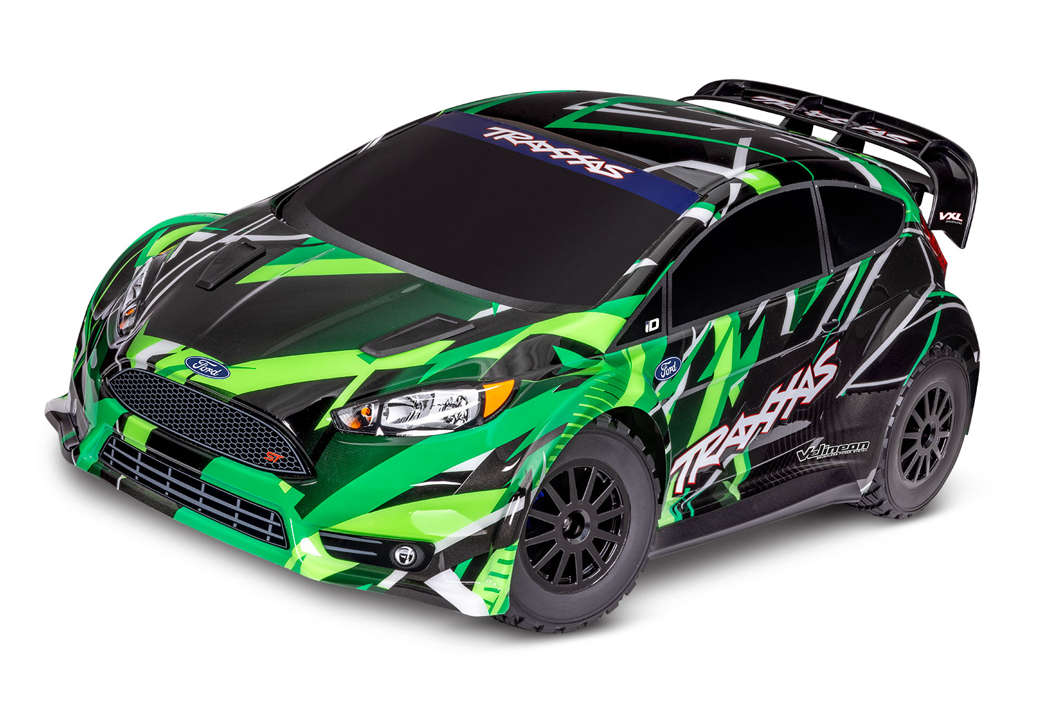 Traxxas Ford Fiesta ST Rally VXL 4x4 TQ 1/10 Scale Brushless Rally Car Green