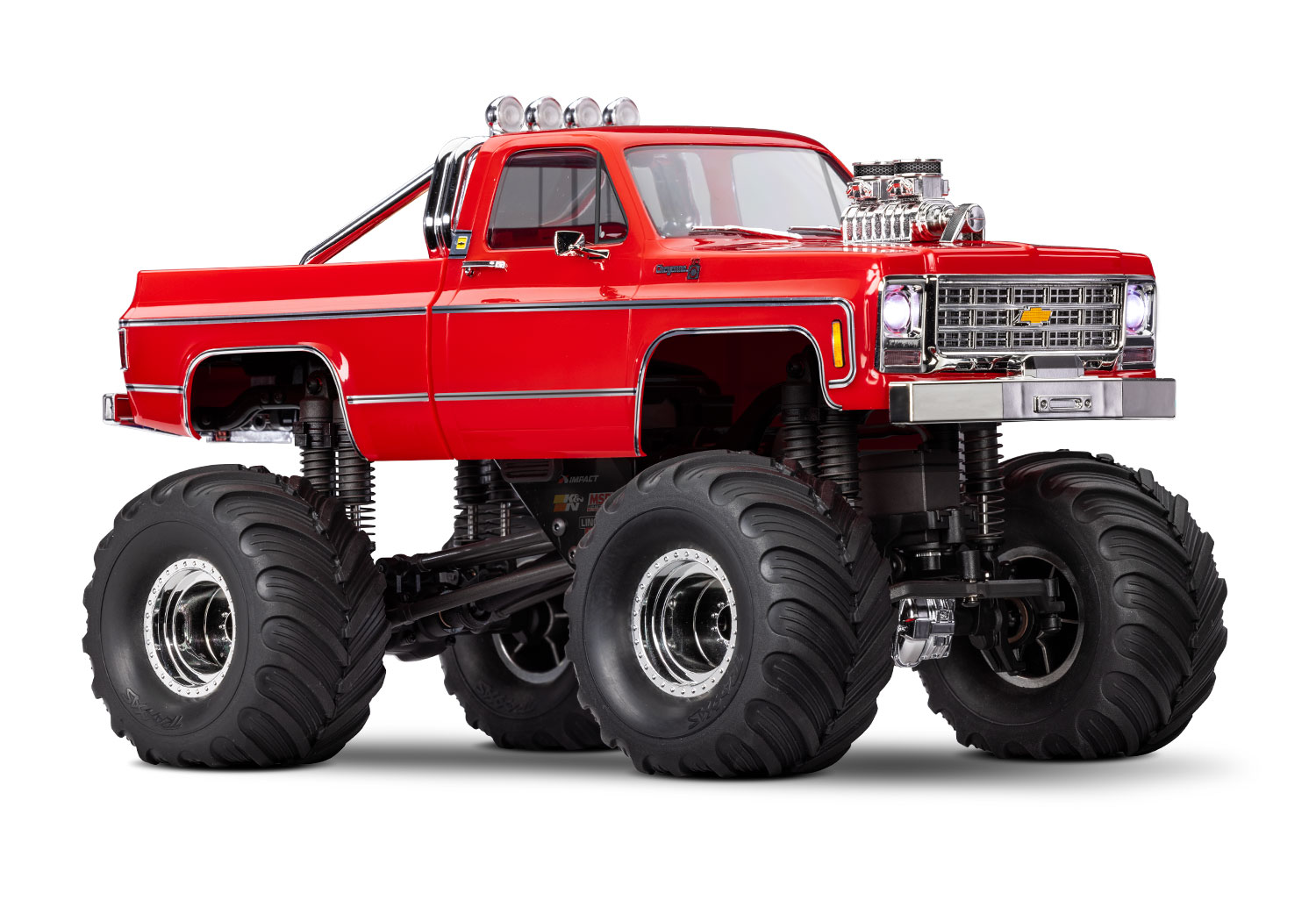 Traxxas TRX-4MT Chevrolet K10 Monster Truck 4WD Electric with TQ 1/18 Red