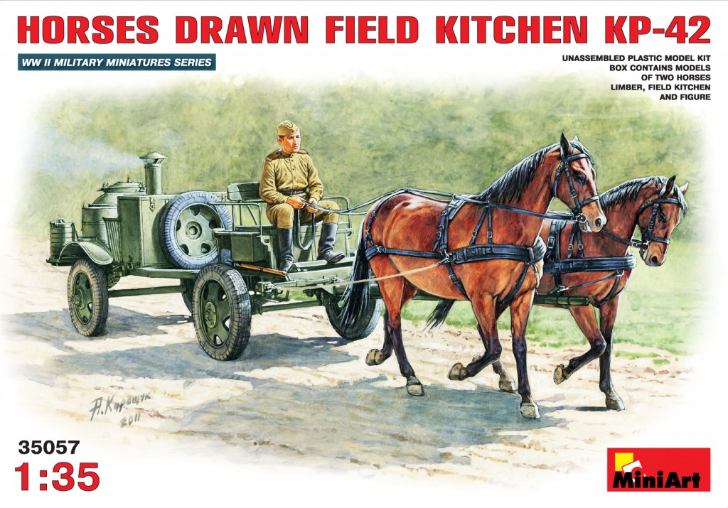 MiniArt Horses Drawn Field Kitchen KP-42 1/35