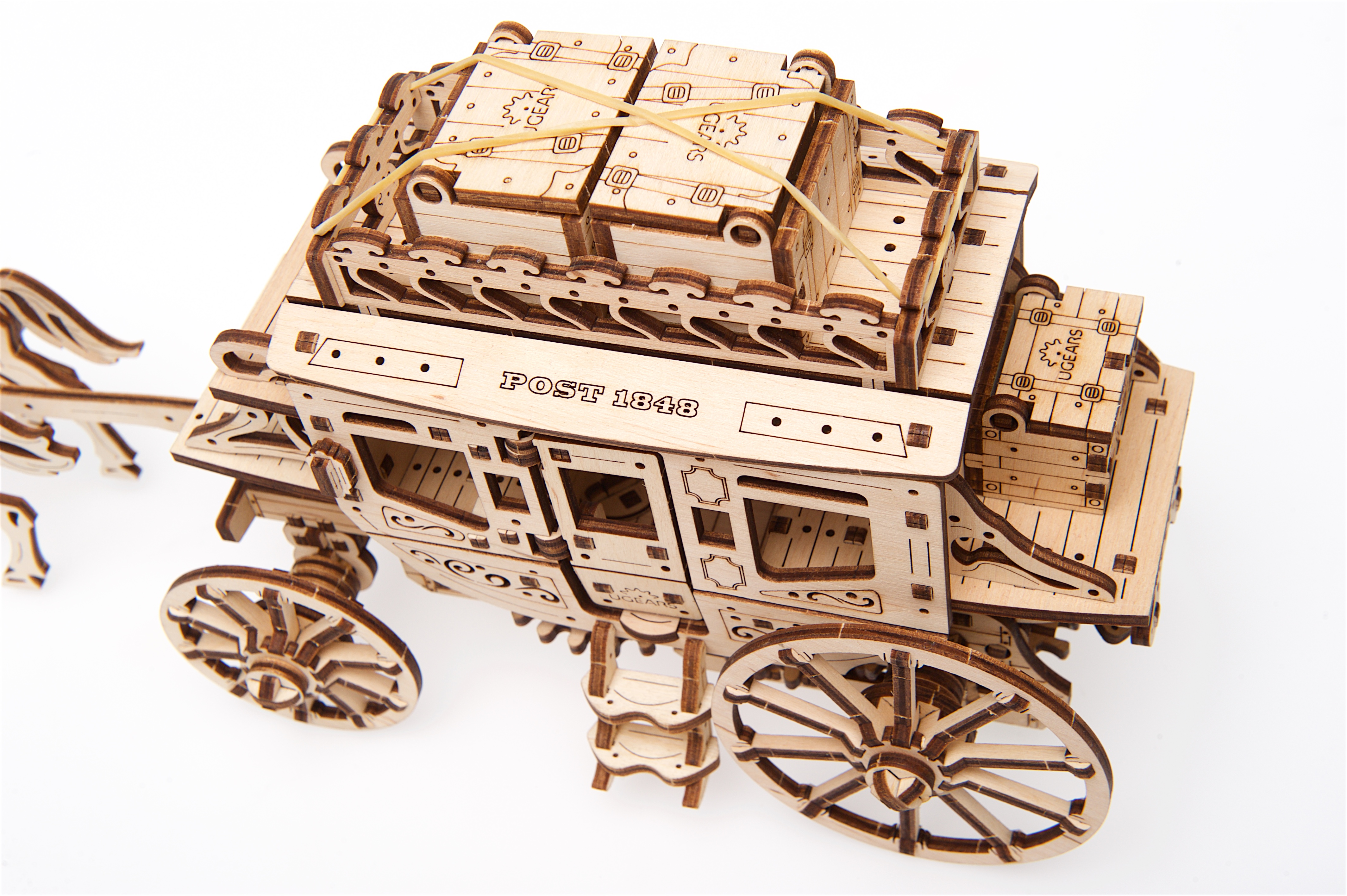 U-Gears Stagecoach / Koets mechanisch houten bouwpakket
