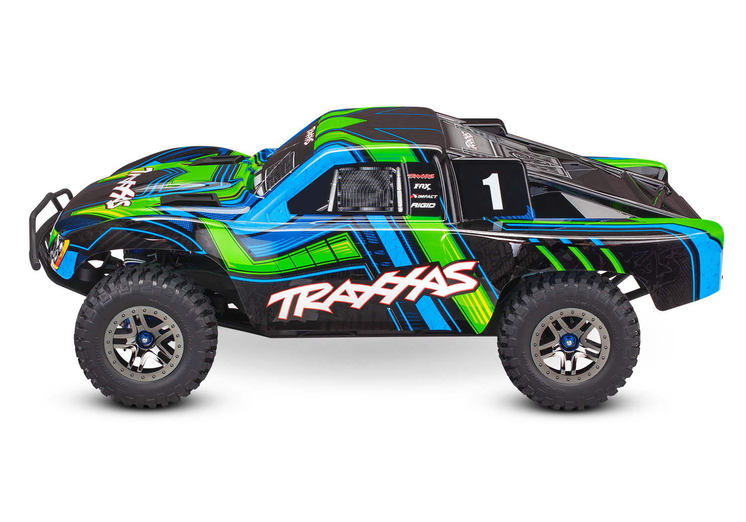 Traxxas Slash 4X4 Ultimate LCG VXL TQi TSM Short course Truck 1/10 Green