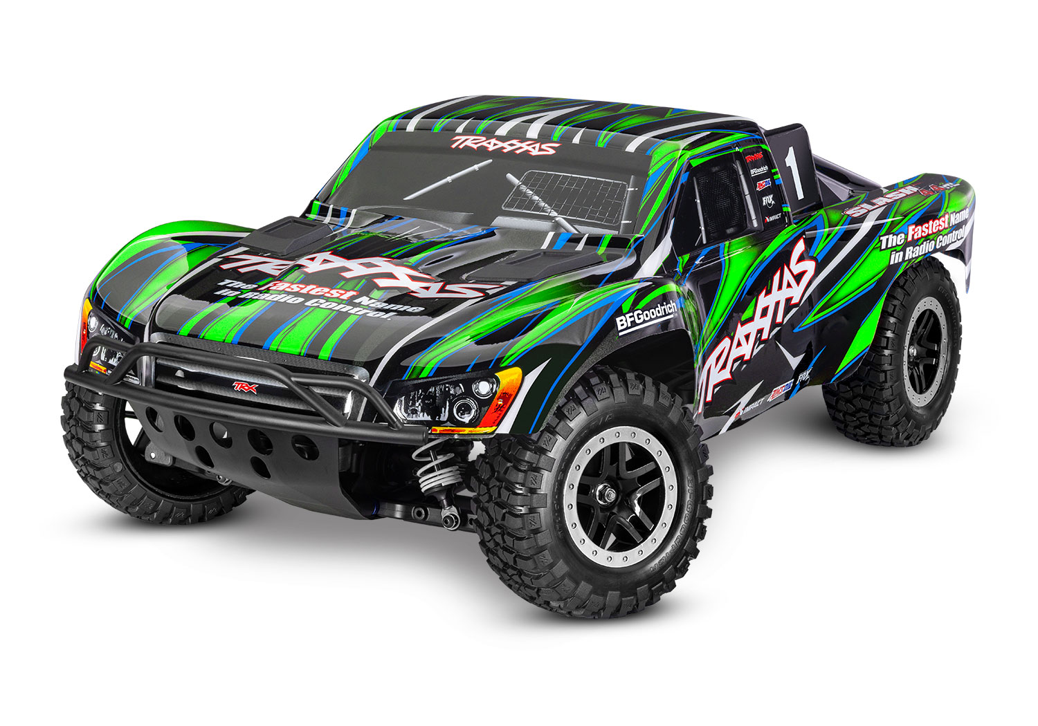 Traxxas Slash 4x4 VXL 2.4GHz TQi TSM RTR Short Course Truck Clipless HD GREEN