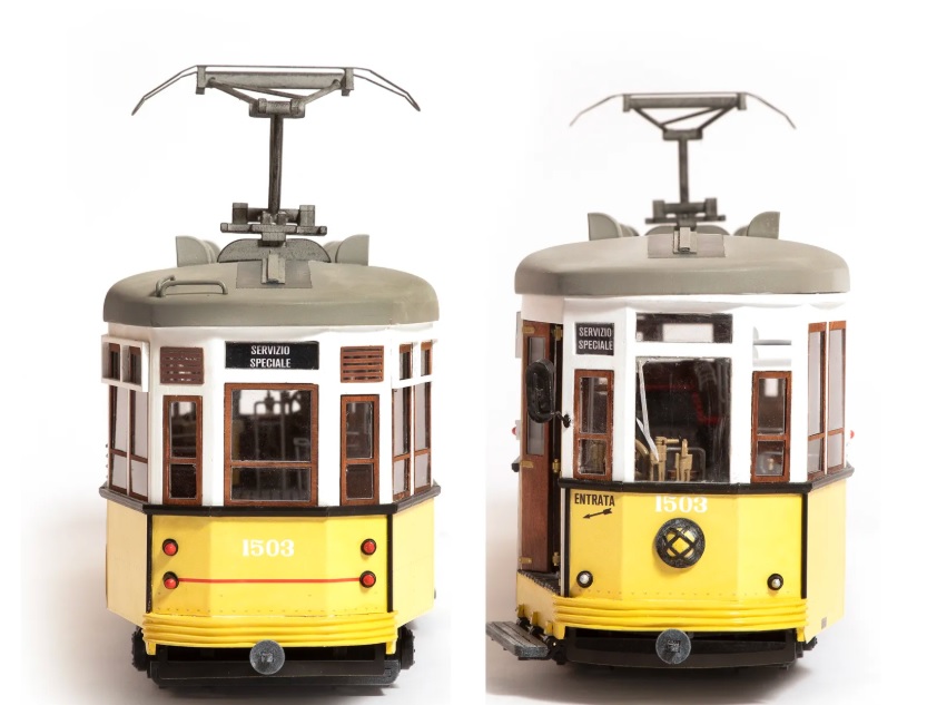 Occre Cablecar Milano Tramway Houten Bouwdoos 1/24