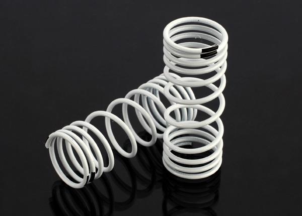 Traxxas Springs front (white) (progressive rate) (2)