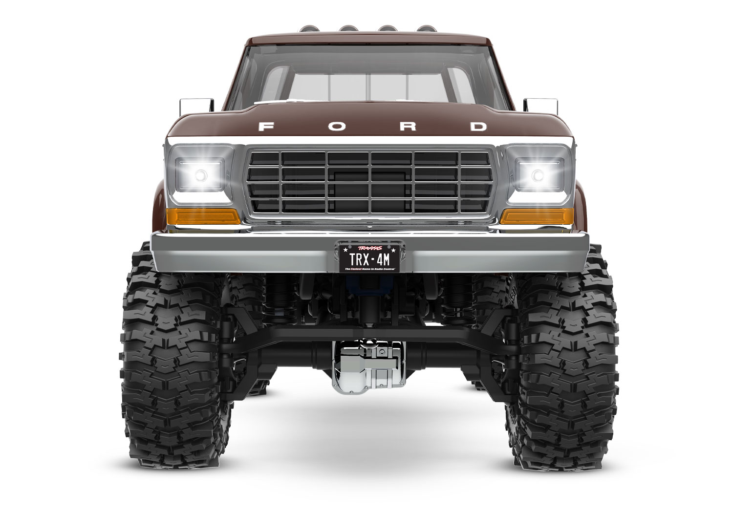 Traxxas TRX-4M High Trail Ford F-150 Ranger XLT Truck 4WD Electric Scale and Trail Crawler with TQ 1/18 Brown
