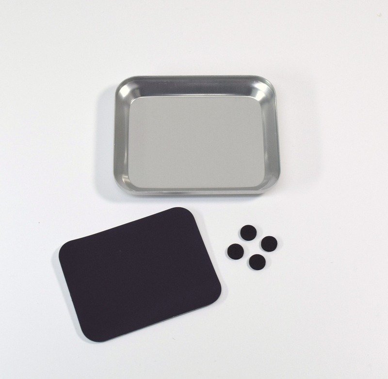 Absima Aluminium Schaal met Magneet Zilver