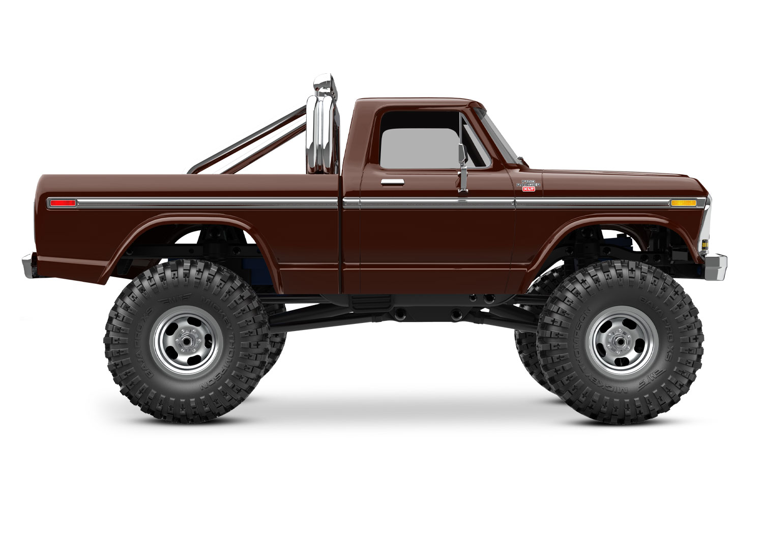 Traxxas TRX-4M High Trail Ford F-150 Ranger XLT Truck 4WD Electric Scale and Trail Crawler with TQ 1/18 Brown