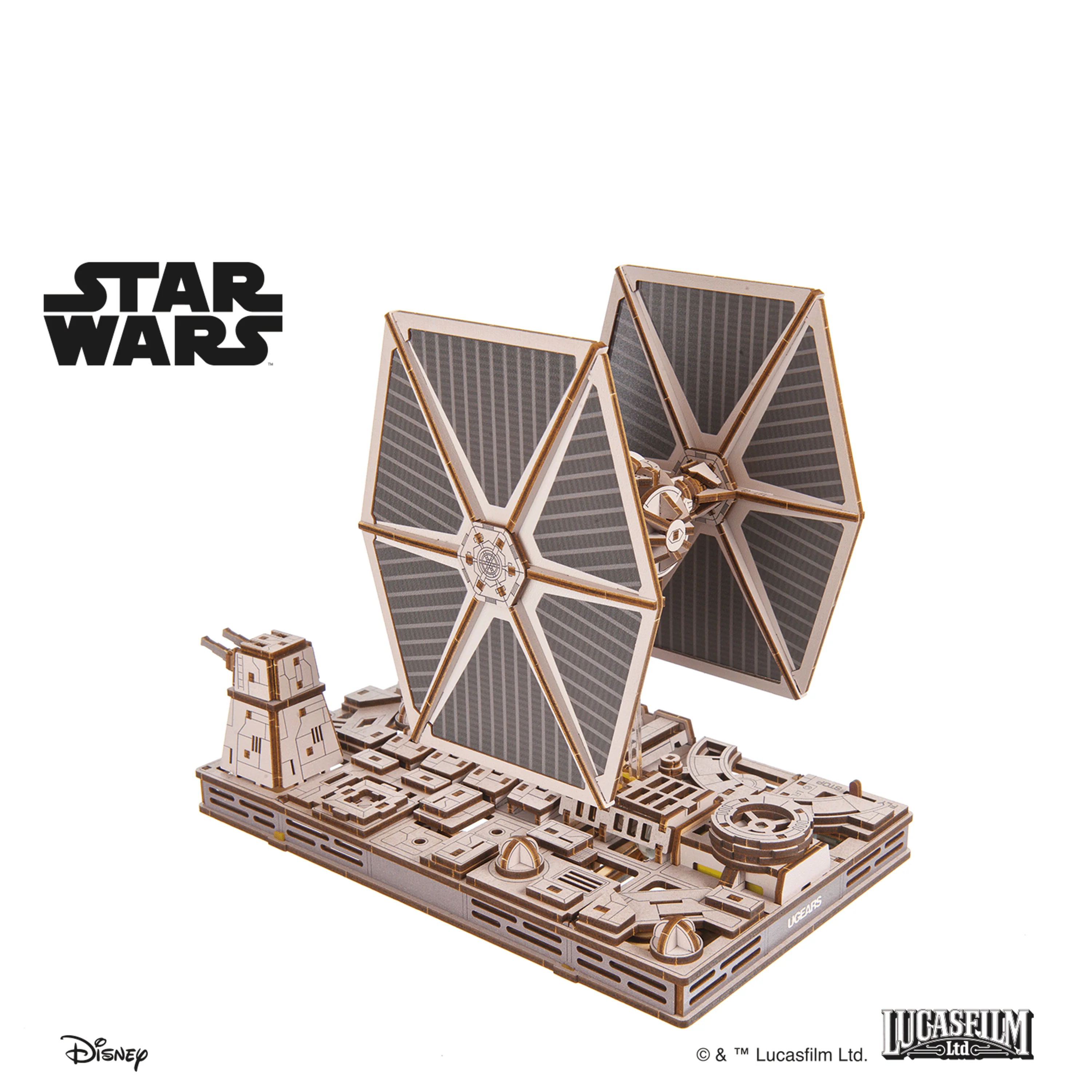 U-Gears Tie Fighter Star Wars mechanisch houten bouwpakket
