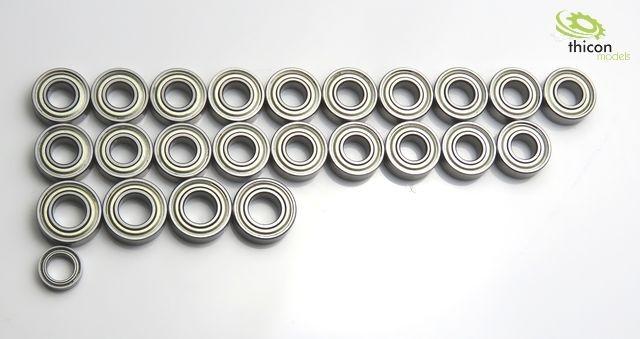 Thicon Kogellagerset voor TAMIYA 2-assige 1/14 Trucks zoals MAN / Scania / Actros