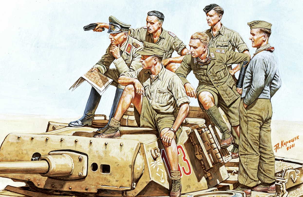 Master Box LTD Rommel and German Tank Crew 1/35