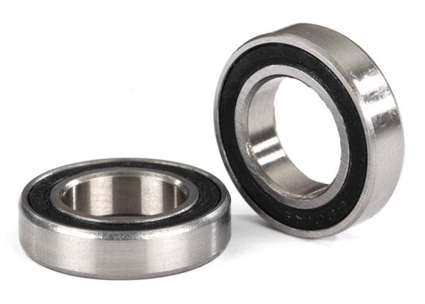 Traxxas Ball bearings black rubber sealed (12x21x5mm) (2)