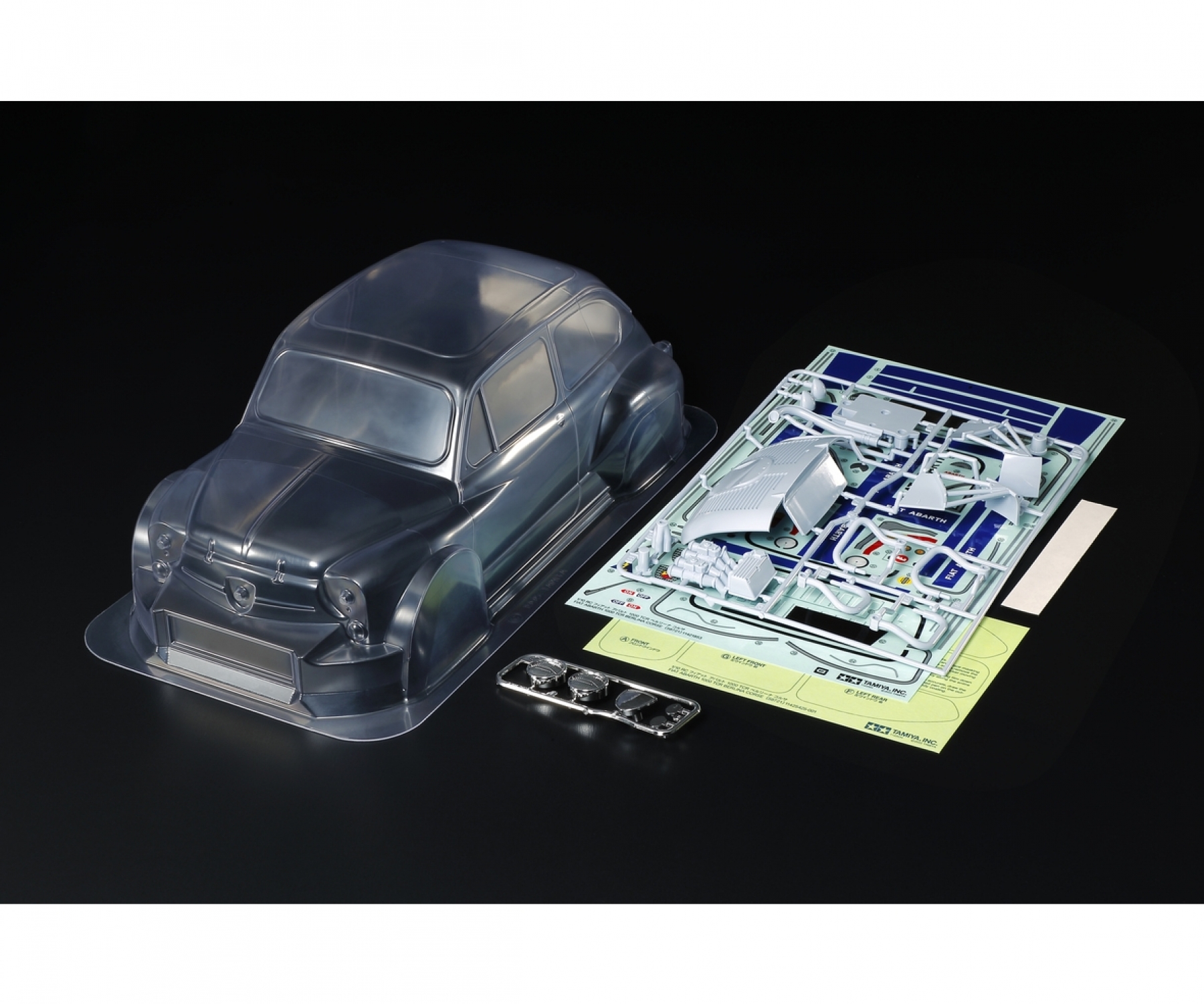 Tamiya Clear Body Set Fiat Abarth 1000 TCR Berlina Corse 1/10