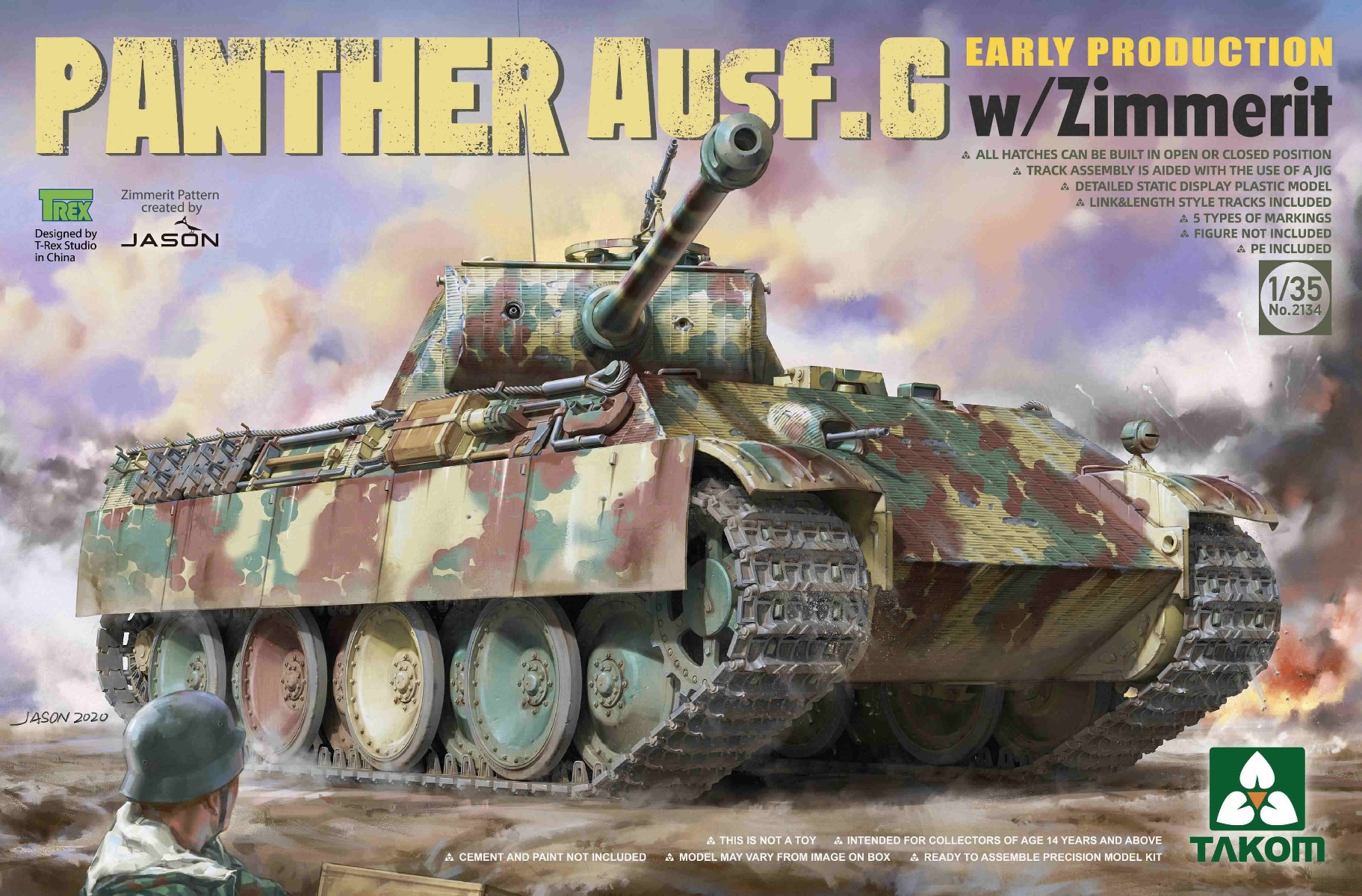 Takom Panther Ausf.G Early Production w/Zimmerit 1/35