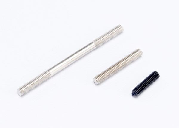 Traxxas Threaded rods (20/25/44mm 1 ea.)/ (1) 12mm set screw
