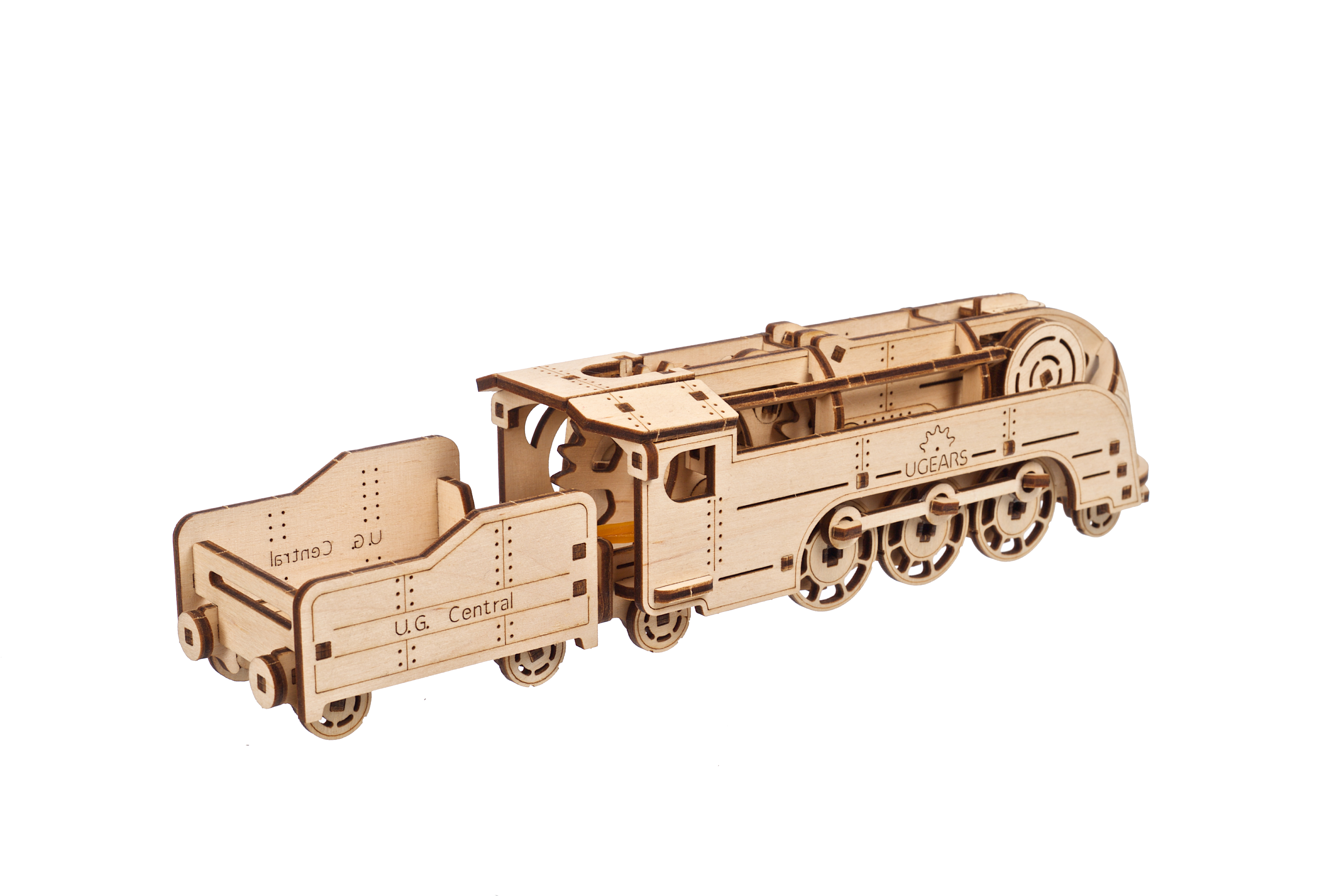 U-Gears  SMART Mini Locomotief mechanisch houten bouwpakket