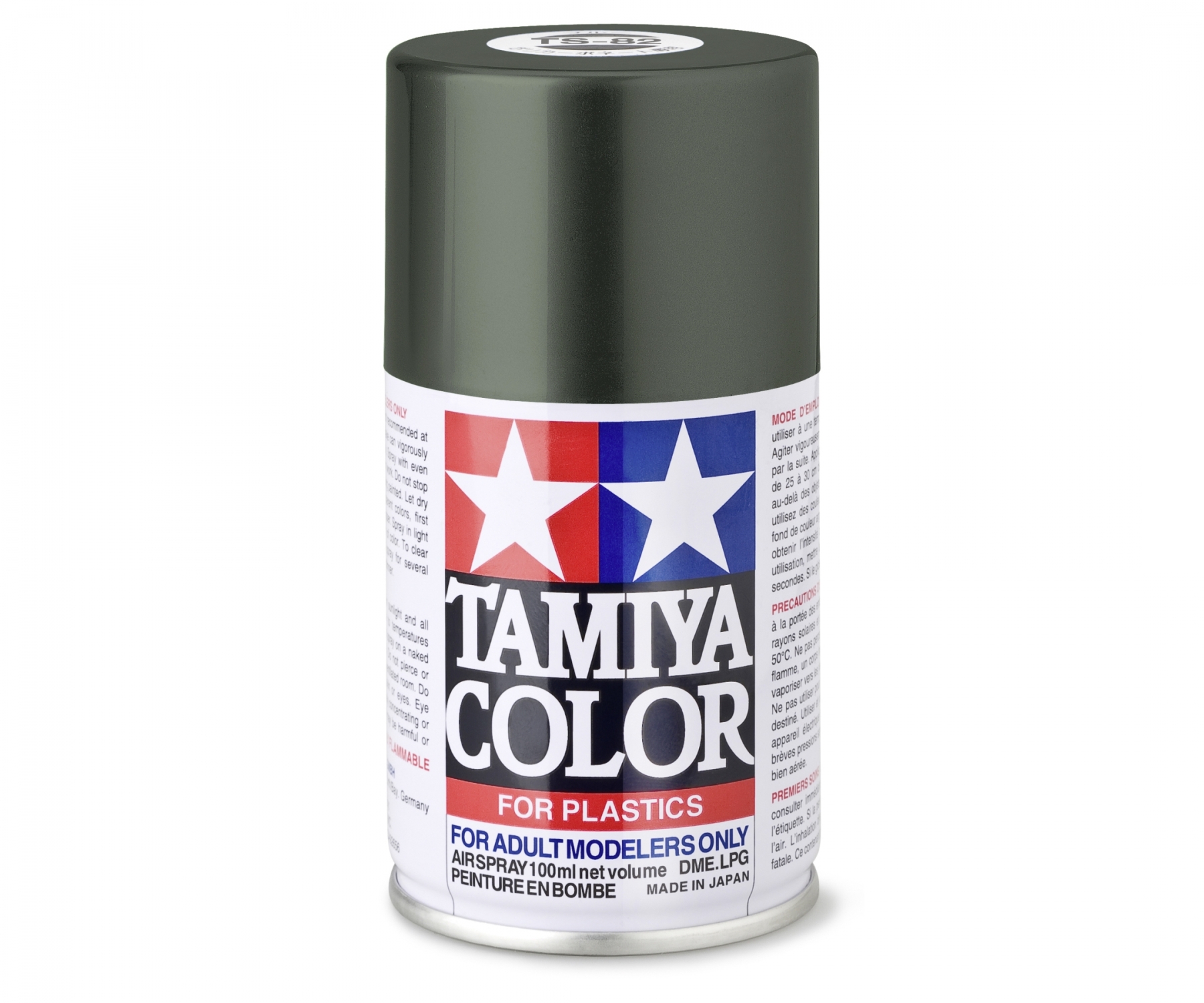 TS82 Spray Rubber Black flat 100ml Tamiya
