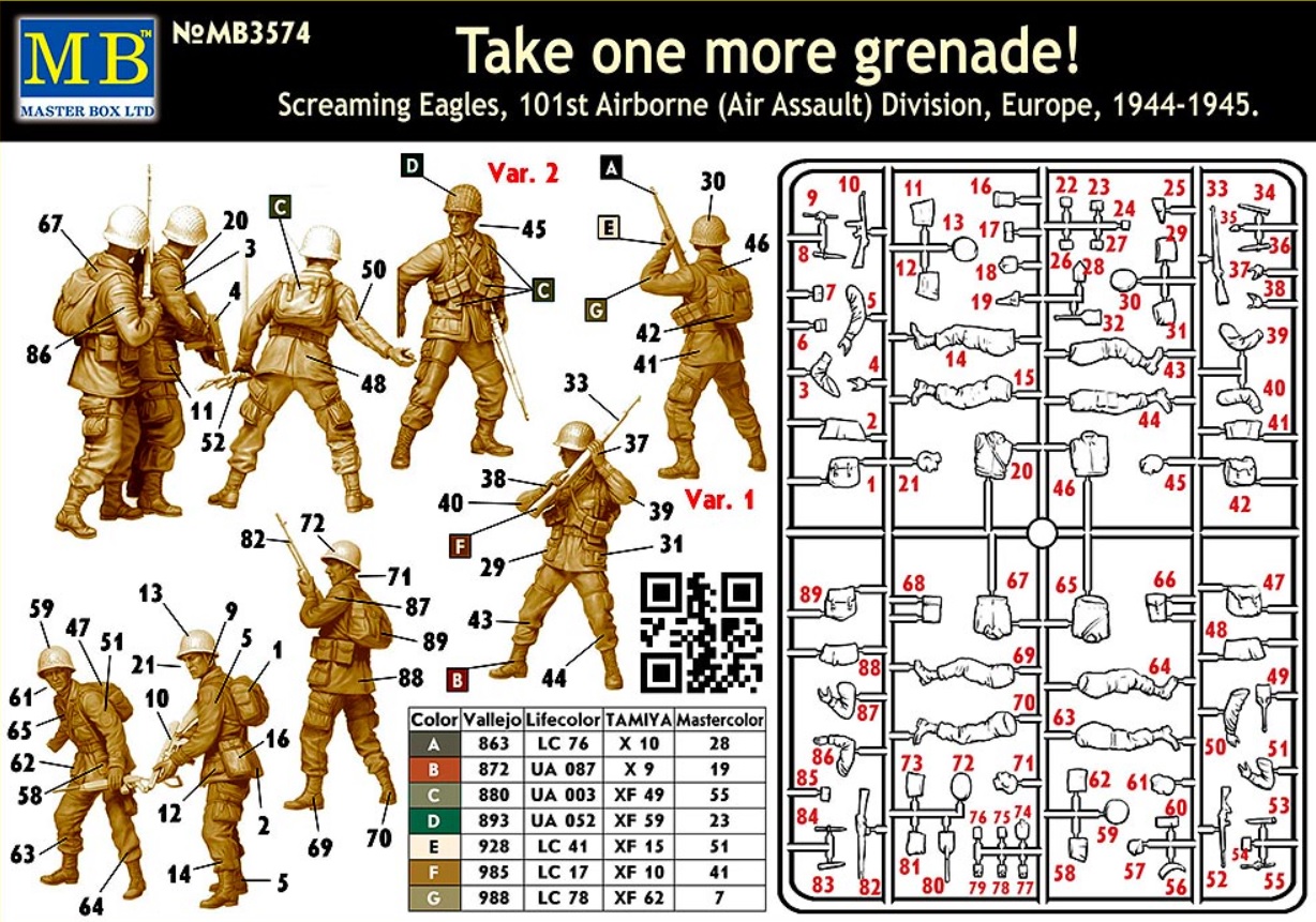 Master Box LTD Take One More Grenade! Screaming Eagles, 101st Airborne (Air Assault ) Division, Europe, 1944-1945 1/35