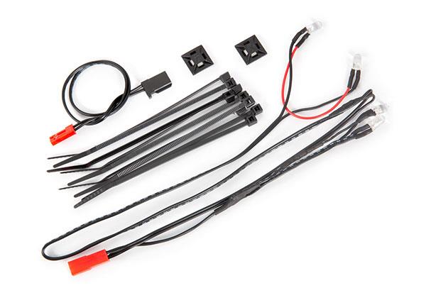 Traxxas LED light harness/ power harness/ zip ties (9)/ mounts (2) (fits #9333 or 9335 body)