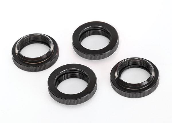 Traxxas Spring retainer (adjuster), PTFE-coated aluminum, GTX shocks (4) (assembled with o-ring)