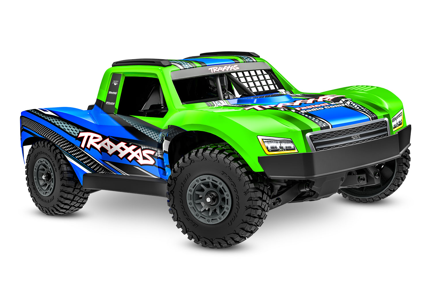 Traxxas Mini Slash BL-2s TQ 4X4 RTR Brushless Short Course Truck 1/16 Green