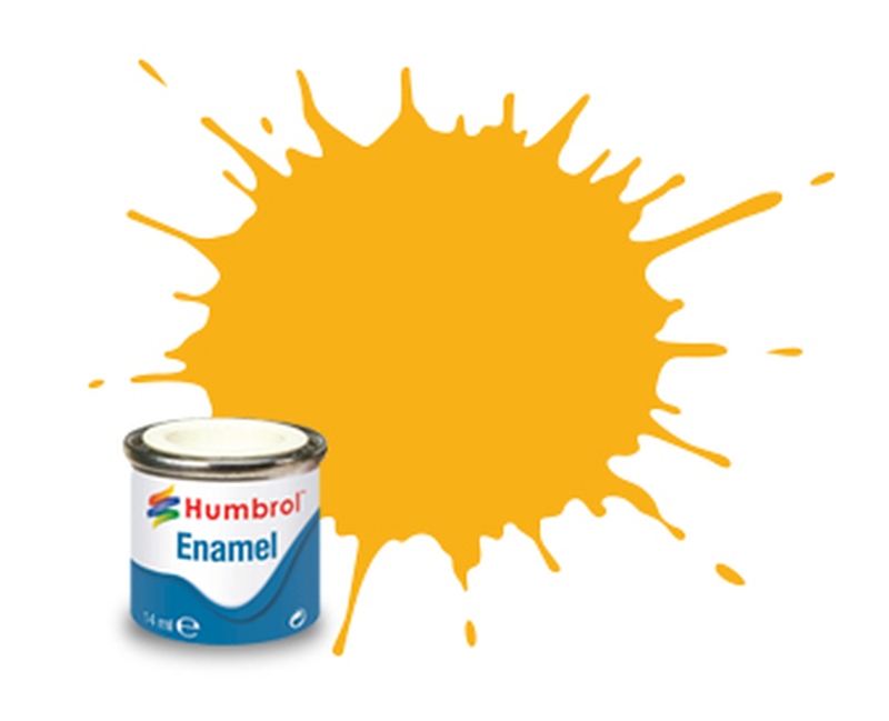 154 Insignia Yellow enamel flat 14ml Humbrol