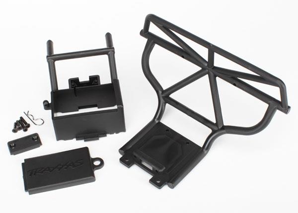 Traxxas Bumper (rear)/ battery box/ battery box cover/ switch cover/ body clip/ 3x15mm RM (2)/ 3x12mm CM (2)