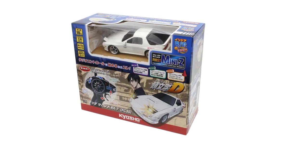 Kyosho First Mini-Z Initial-D Mazda Savanna RX-7 FC3S White 1/28