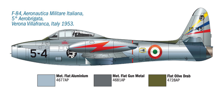 Italeri F-84 E/G Thunderjet 1/72