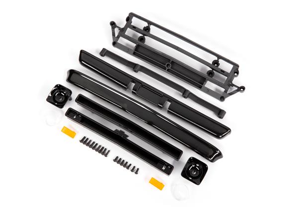 Traxxas Body accessories Chevrolet C10 black (includes grille (upper & lower) headlight housings (left & right) bumpers (front & rear) mounting retainers and hardware)