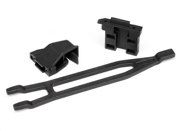 Traxxas Battery hold-down, tall (1)/ hold-down retainer, front & rear (1 each) (allows for installation of taller, multi-cell batteries)