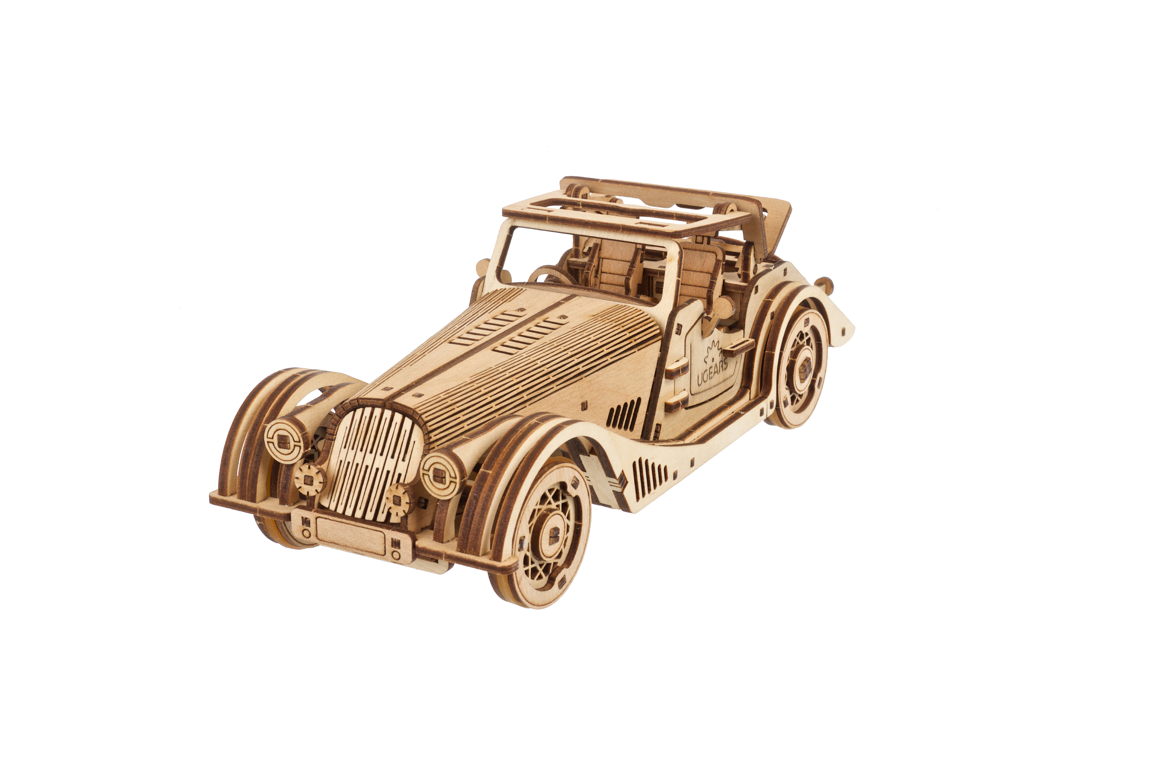 U-Gears Sportwagen Rapid Mouse mechanisch houten bouwpakket