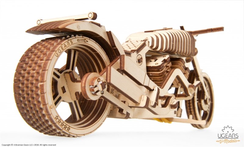 U-Gears Bike / Motorfiets VM-02 mechanisch houten bouwpakket