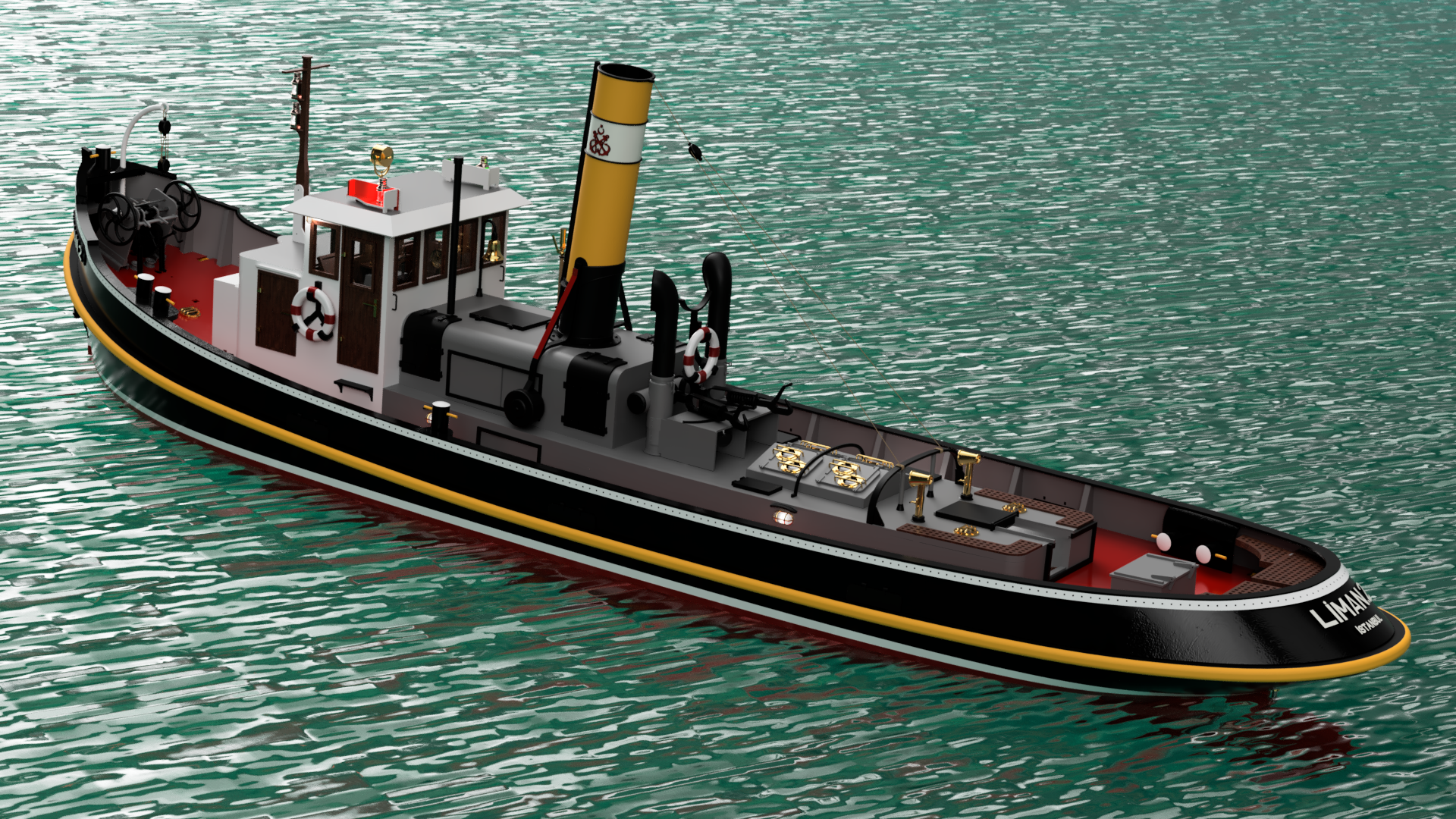Turk Model Liman 2 Sleepboot kit 1/20