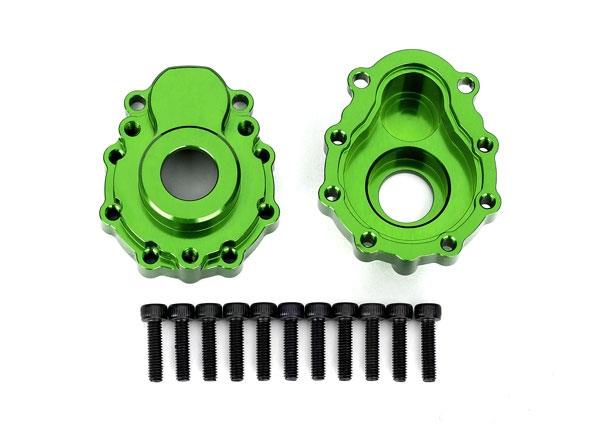 Traxxas Portal housings outer 6061-T6 aluminum (green-anodized) (2)/ 2.5x10 CS (12)