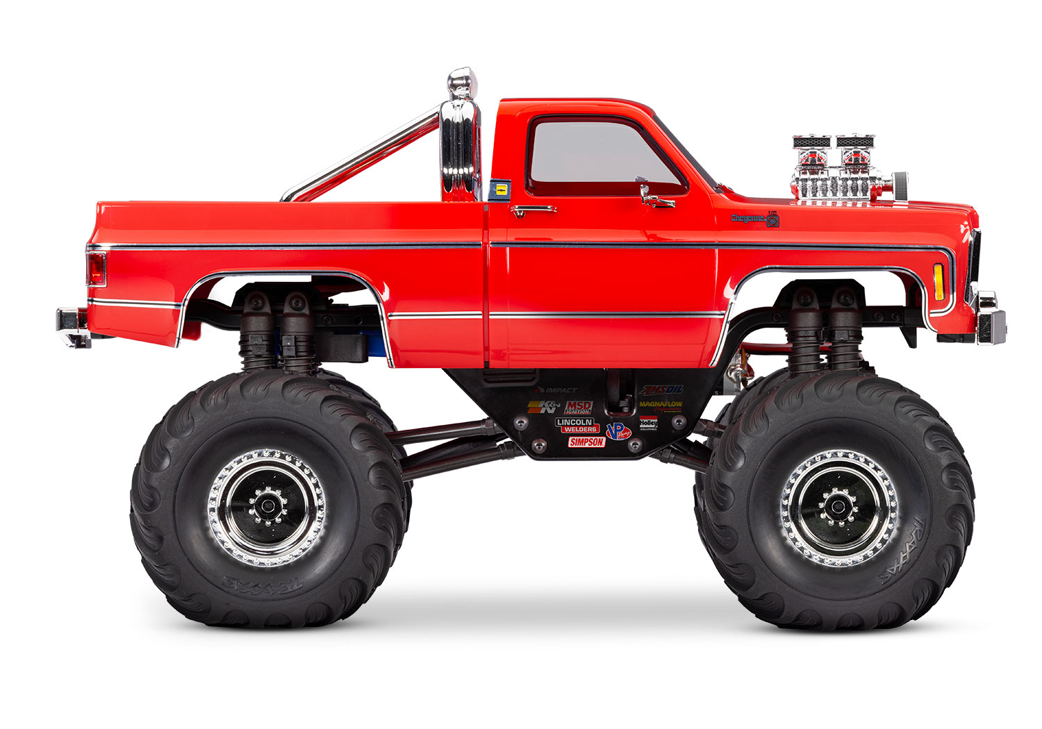 Traxxas TRX-4MT Chevrolet K10 Monster Truck 4WD Electric with TQ 1/18 Red