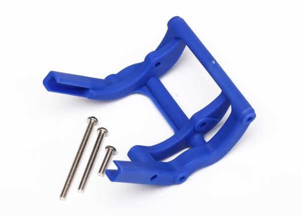 Traxxas Wheelie bar mount (1)/ hardware (blue)