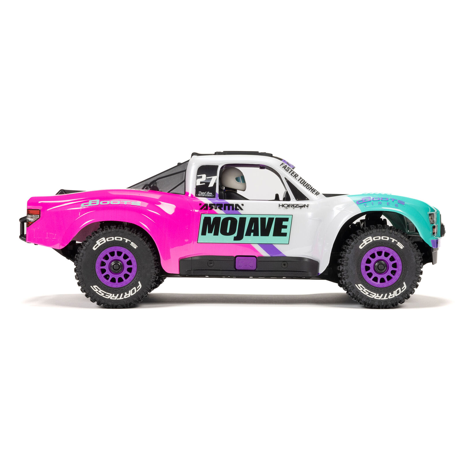 Arrma Mojave Grom 223S DSC 4X4 RTR Brushless Desert Truck, Teal (Battery & Charger Included) 1/16