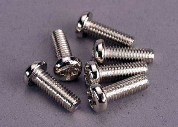 Traxxas Screws 4x12mm roundhead machine (6)