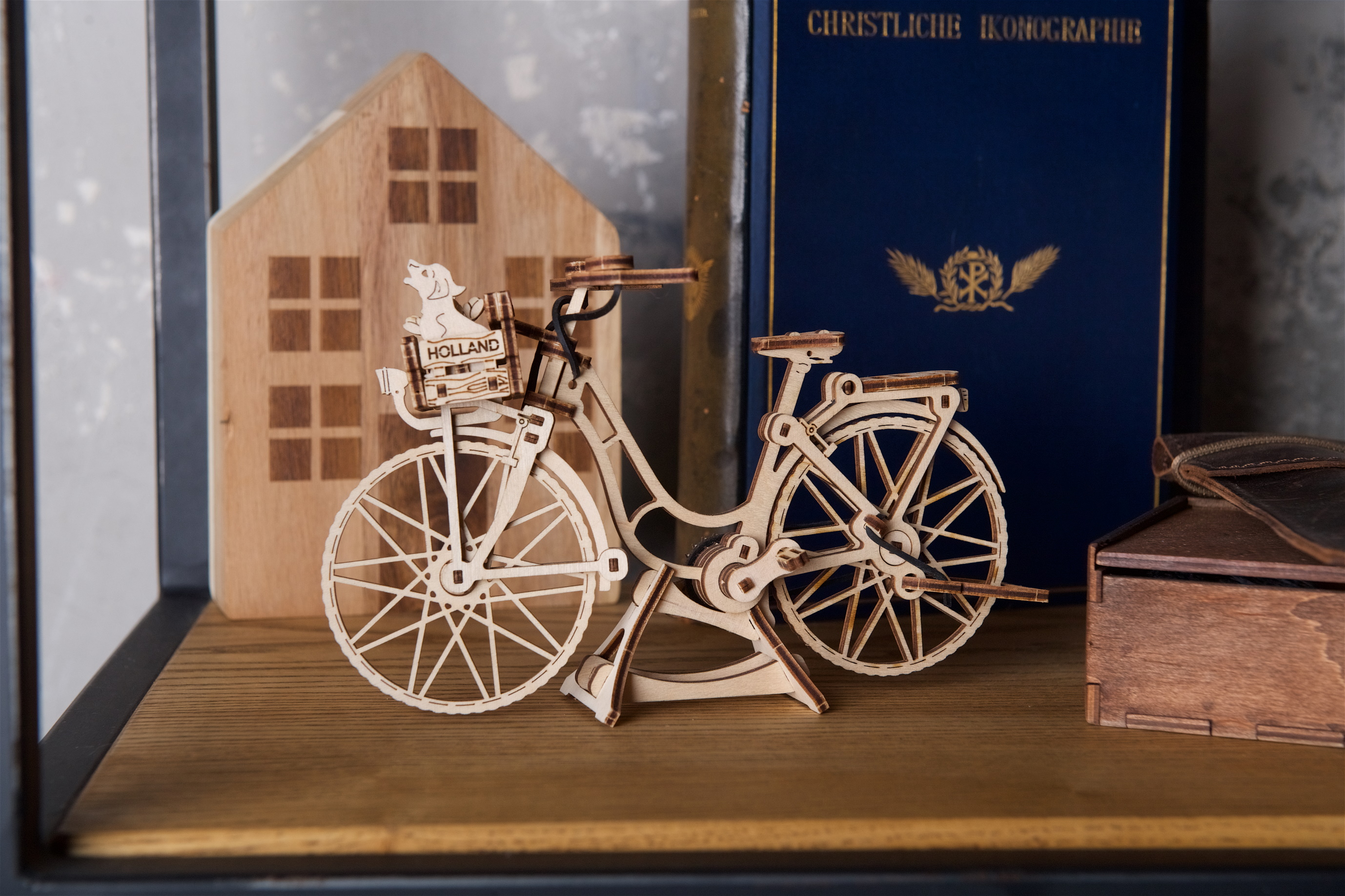 U-Gears Hollandse Fiets mechanisch houten bouwpakket