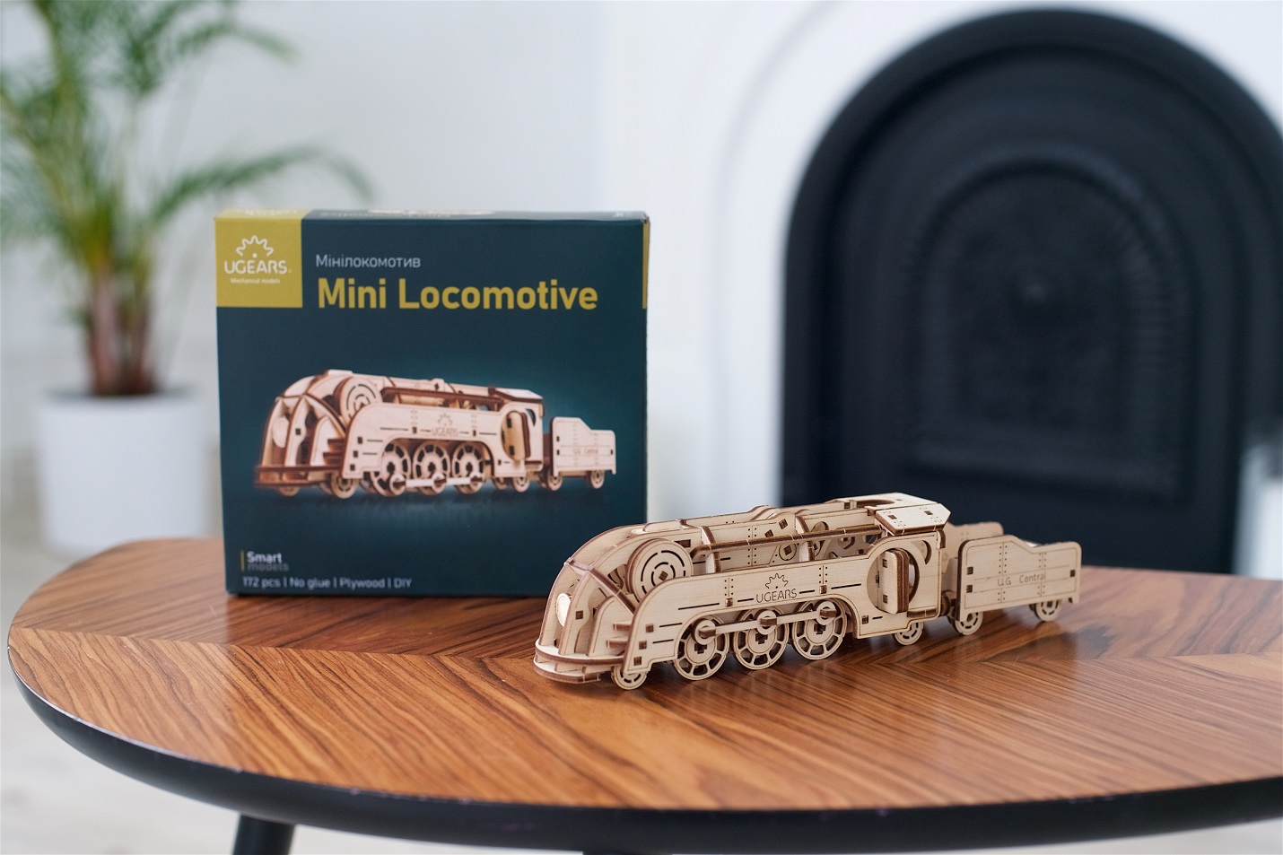 U-Gears  SMART Mini Locomotief mechanisch houten bouwpakket