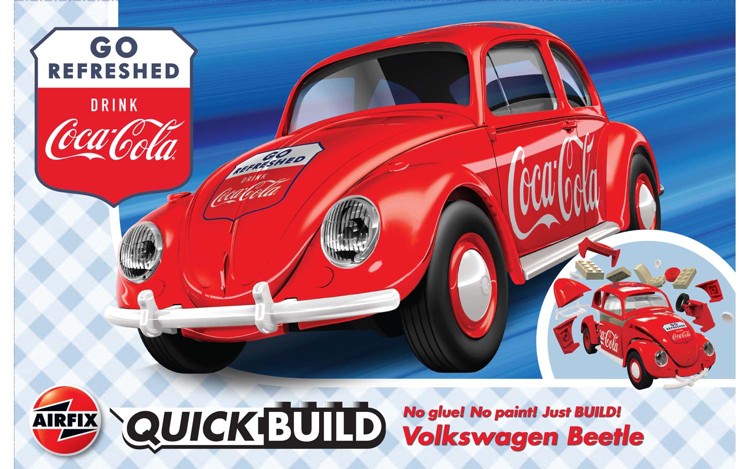 AirFix Quickbuild Volkswagen Beetle Coca Cola