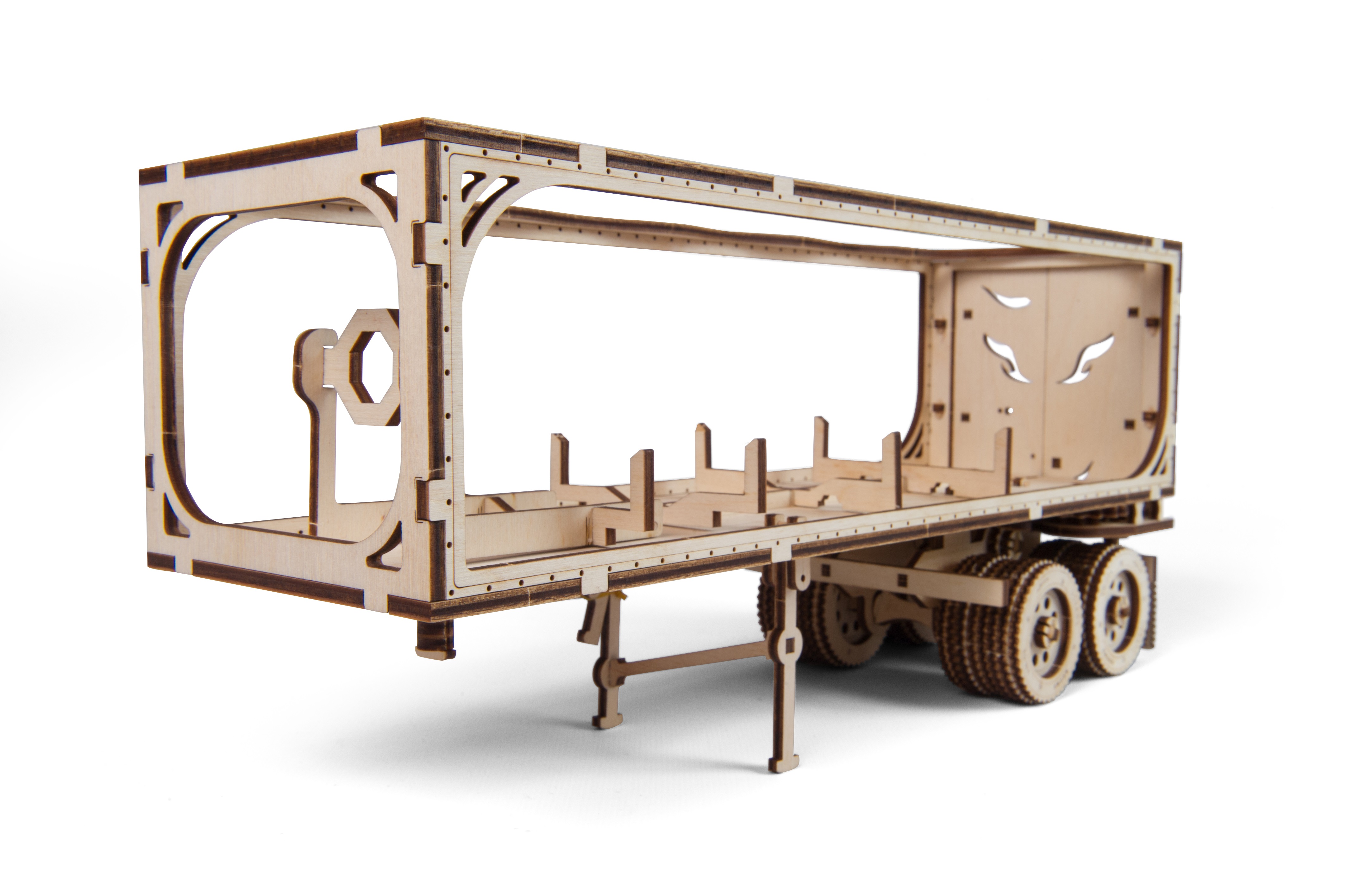 U-Gears Trailer for Heavy Boy Truck VM-03 mechanisch houten bouwpakket