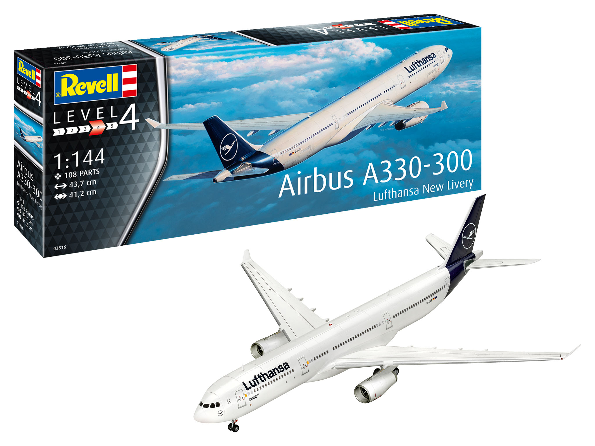 Revell Airbus A330-300 Lufthansa New Livery 1/144