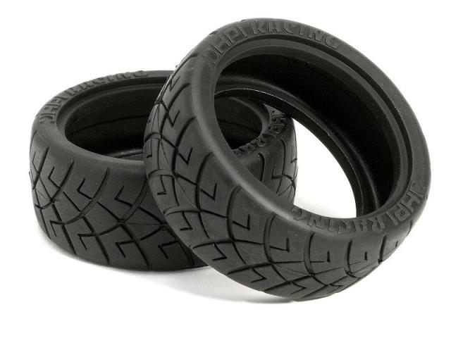 HPI X-Pattern Radial Tire 26mm D-Compound (2) 1/10